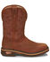 Justin Men's Resistor Waterproof Western Work Boots - Soft Toe, Russett, hi-res