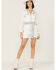 Image #4 - Driftwood Women's Embroidered Floral Shortall Romper, White, hi-res