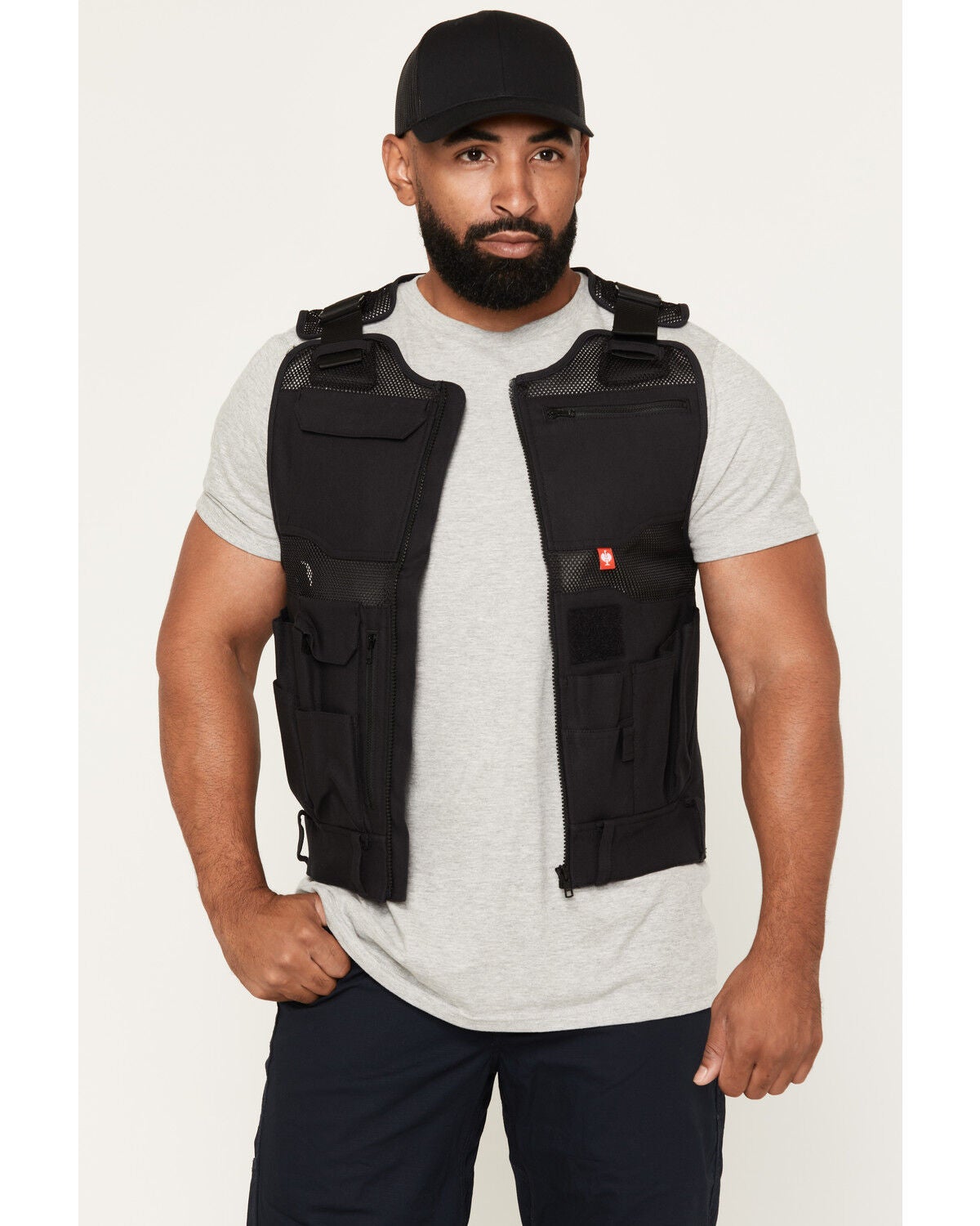 Strauss Men's Tool Vest, Black, hi-res