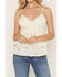Image #3 - ATAP Women's Crochet Front Embroidered Tank, Ivory, hi-res