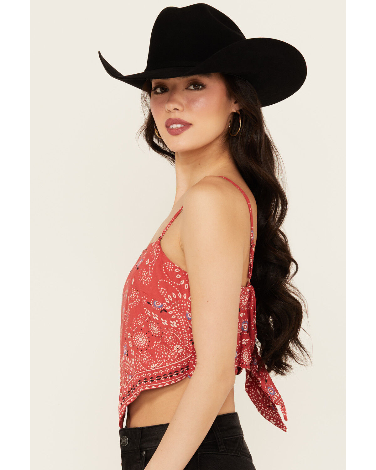 Image #2 - Angie Women's Bandana Print Top, , hi-res