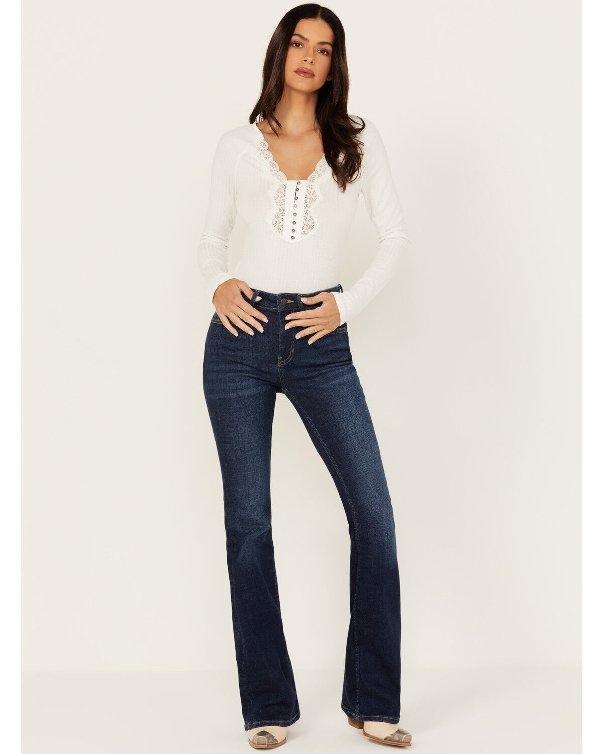 Image #1 - Idyllwind Women's Rebel Janie Dark Wash Mid Rise Bootcut Jeans, Dark Wash, hi-res
