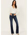 Image #1 - Idyllwind Women's Rebel Janie Dark Wash Mid Rise Bootcut Jeans, Dark Wash, hi-res
