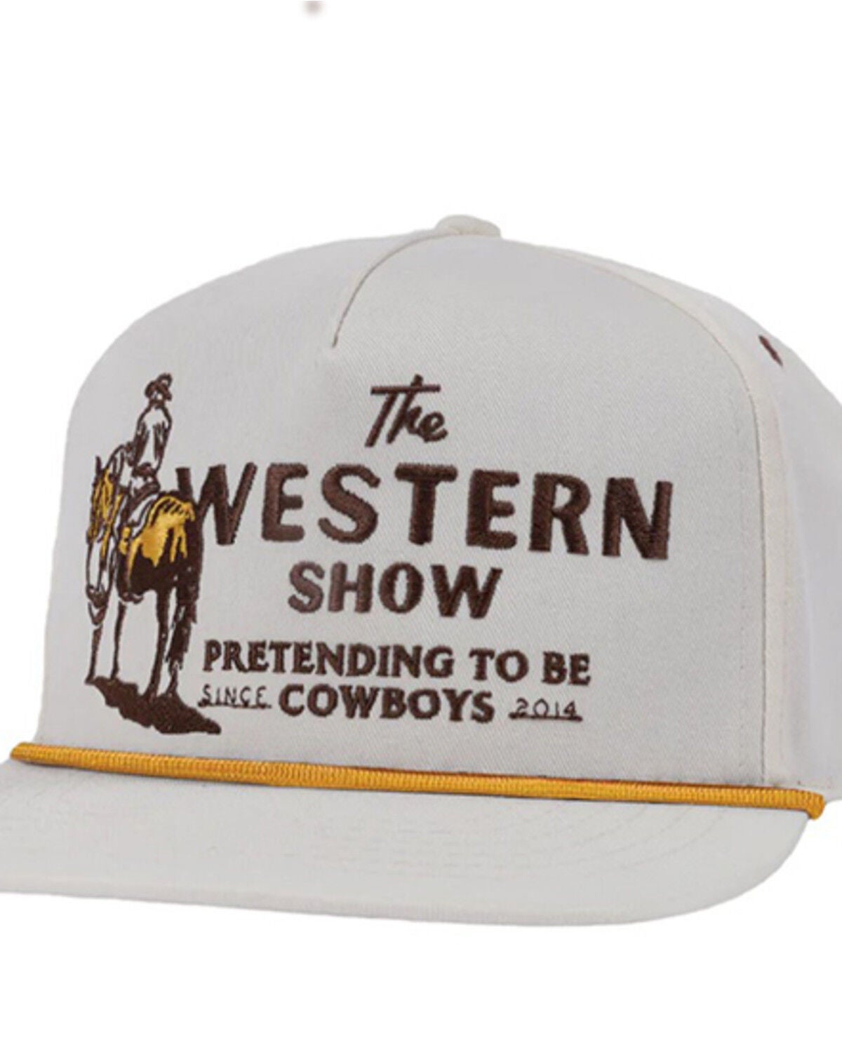 Image #1 - Sendero Provisions Western Show Ball Cap, White, hi-res
