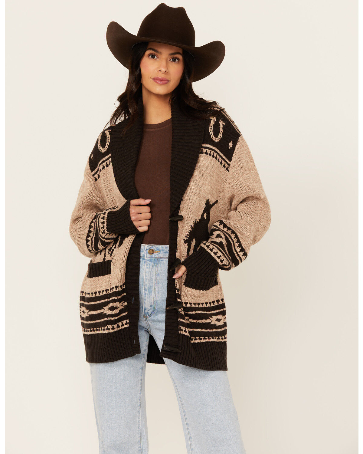 Image #1 - Wrangler Women's Desert Horse Cardigan, , hi-res