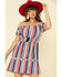 Image #2 - Rock & Roll Denim Women's Stripe Off The Shoulder Mini Dress, Red/white/blue, hi-res