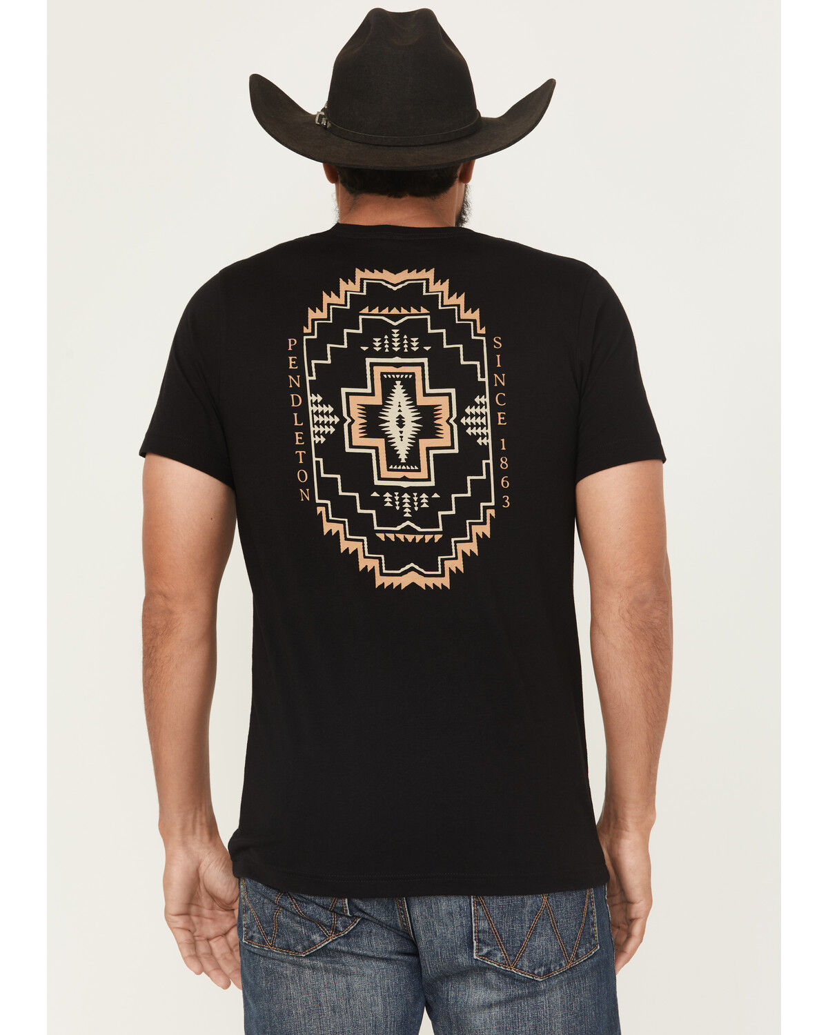 Image #1 - Pendleton Men's Icon Harding Short Sleeve Graphic T-Shirt, Black, hi-res