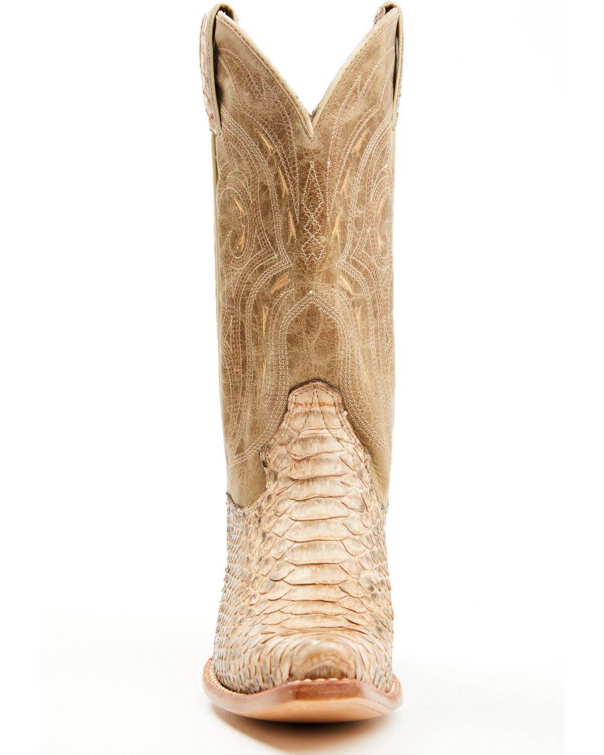 Image #4 - Shyanne Women's Exotic Python Western Boots - Snip Toe, Gold, hi-res