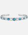 Image #1 - Montana Silversmiths Women's Turquoise Darling Cuff Bracelet, Silver, hi-res