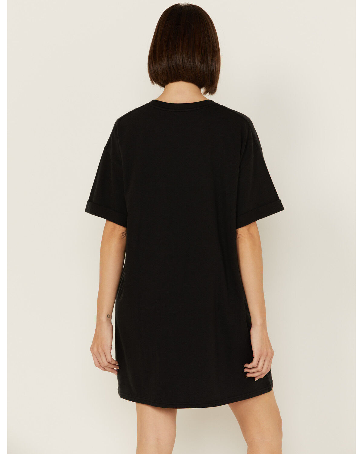 Image #4 - Girl Dangerous Women's Nashville Hat T-Shirt Mini Dress, Charcoal, hi-res