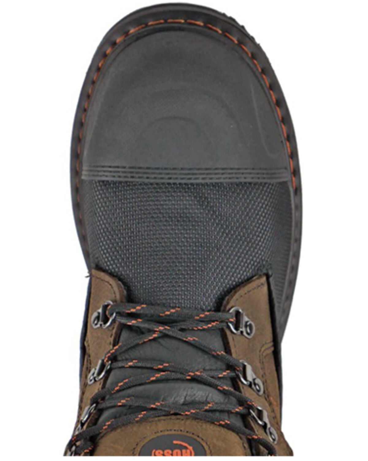 Image #6 - Hoss Men's Tough 6" Lace-Up Waterproof Work Boots - Composite Toe, Brown, hi-res