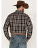 Image #4 - Cinch Men's Plaid Print Long Sleeve Button-Down Western Shirt , Brown, hi-res