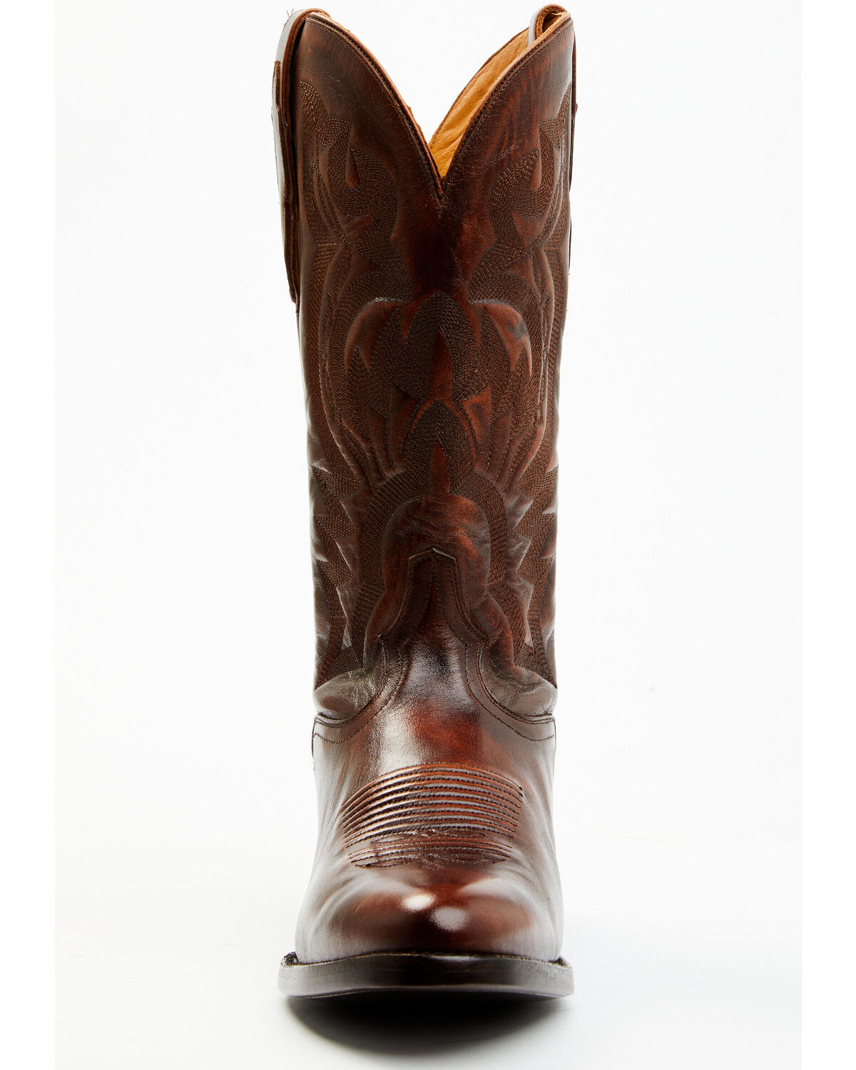Image #4 - El Dorado Men's Calf Leather Western Boots - Round Toe, Tan, hi-res