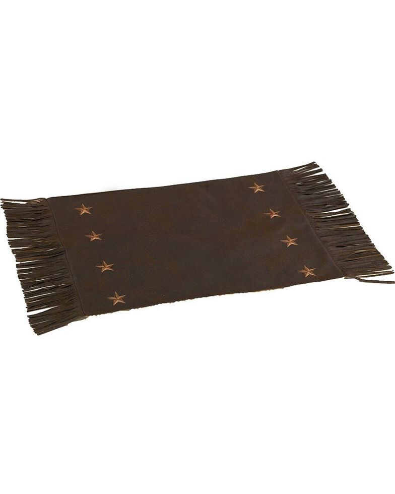 HiEnd Accents Embroidered Star Placemats, Brown, hi-res