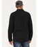 Image #4 - Brothers and Sons Men's Solid Pigment Slub Button Down Western Shirt, Black, hi-res