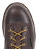 Georgia Boot Men's Waterproof 8" Low Heel Logger Work Boots - Round Toe, Chocolate, hi-res