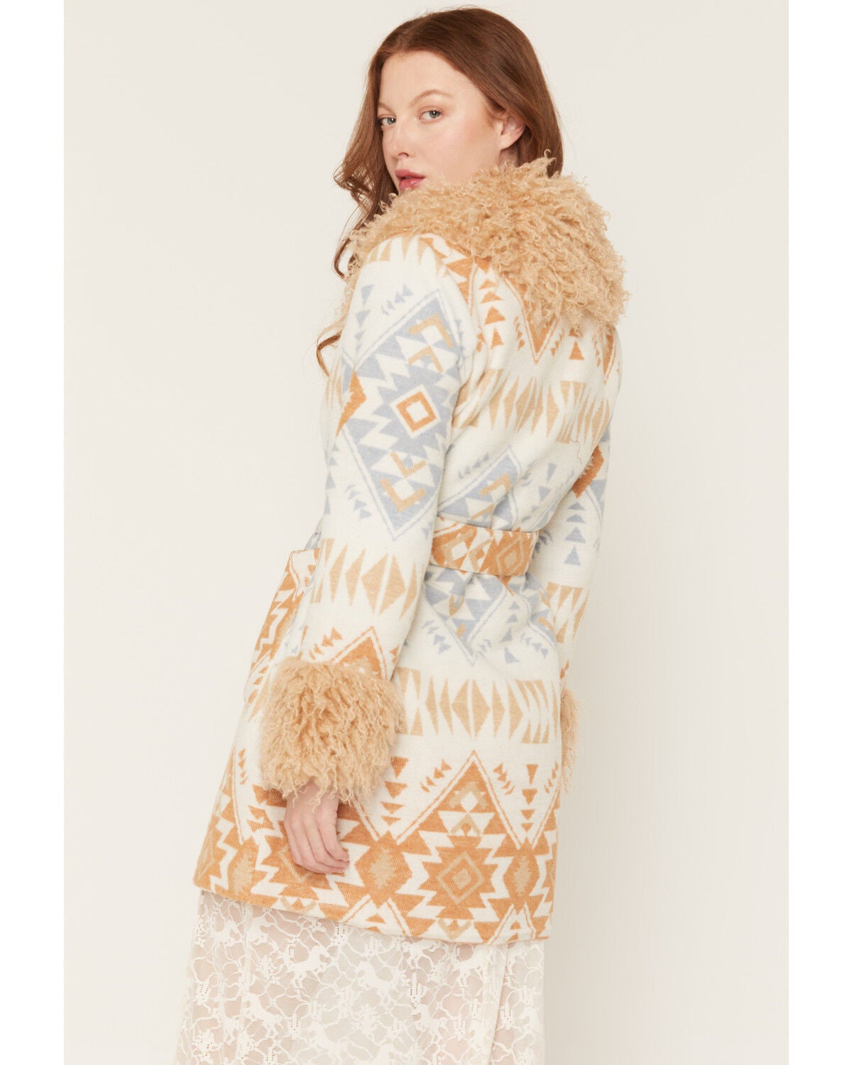 Image #4 - Idyllwind Women's Brunswick Southwestern Print Long Shacket, Bark, hi-res