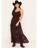 Image #1 - Idyllwind Women's Silla Button-Front Ruffle Maxi Dress, Wine, hi-res
