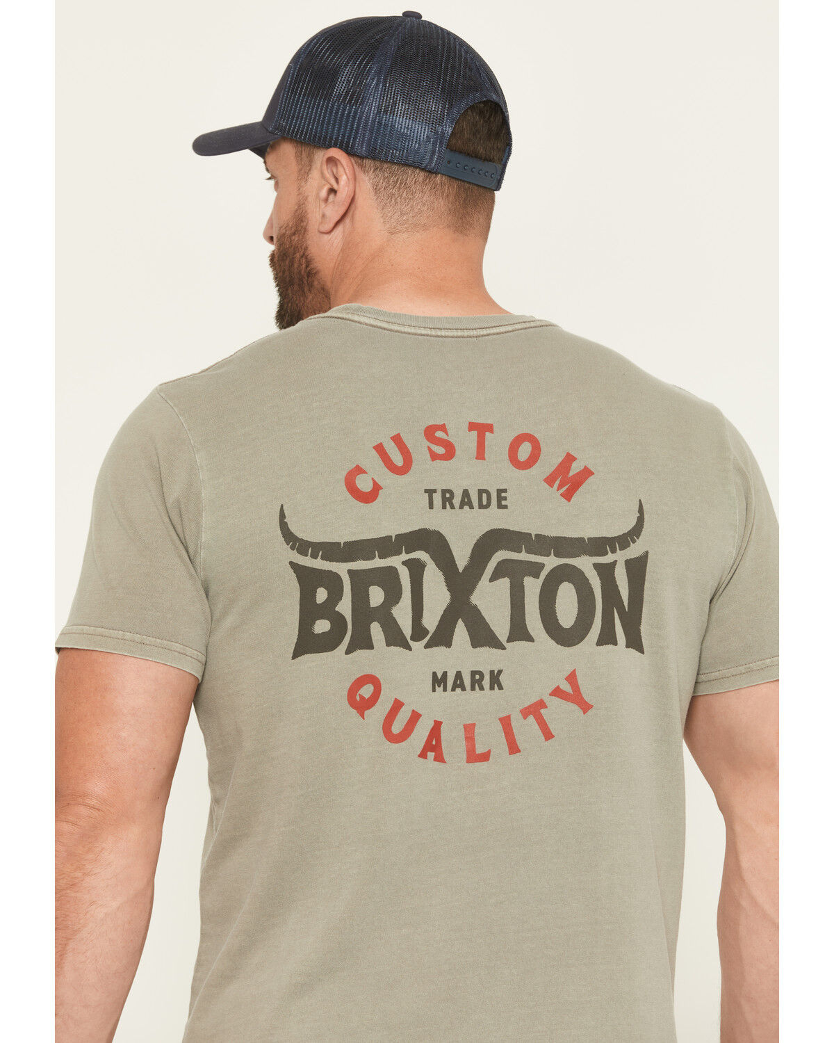 Image #4 - Brixton Men's Gibson Short Sleeve Graphic T-Shirt, Taupe, hi-res