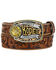 Tony Lama Boys' Lil Champ Western Belt, Tan, hi-res