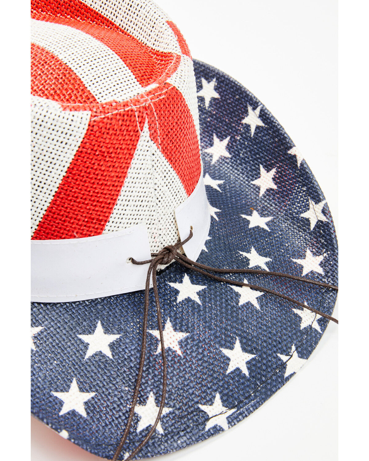 Image #3 - Cody James Men's Justice Straw Cowboy Hat, Red/white/blue, hi-res