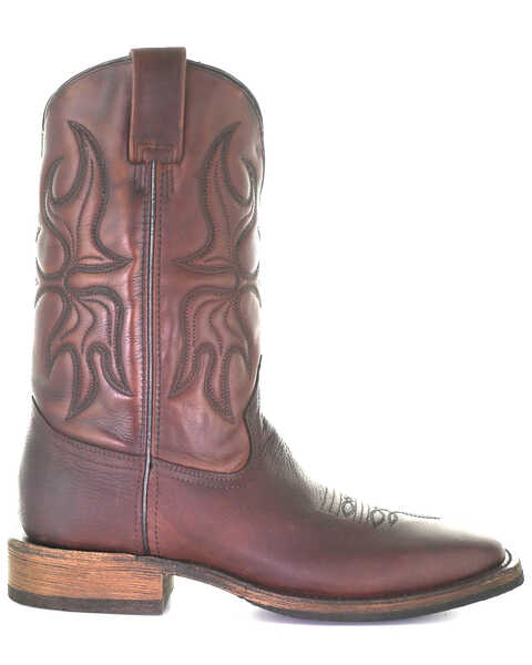 Image #2 - Corral Men's Chocolate Embroidery Western Boots - Broad Square Toe, Chocolate, hi-res