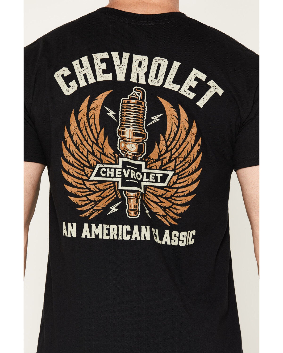 Image #4 - Chevy Men's American Classic Short Sleeve Graphic T-Shirt - Big, Black, hi-res