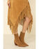 Scully Women's Suede Leather Fringe Skirt, Tan, hi-res
