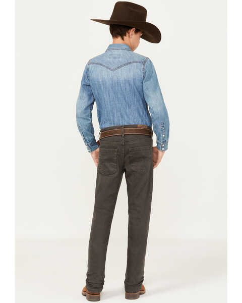 Image #3 - Cody James Boys' Appaloosa Slim Straight Stretch Jeans , Charcoal, hi-res