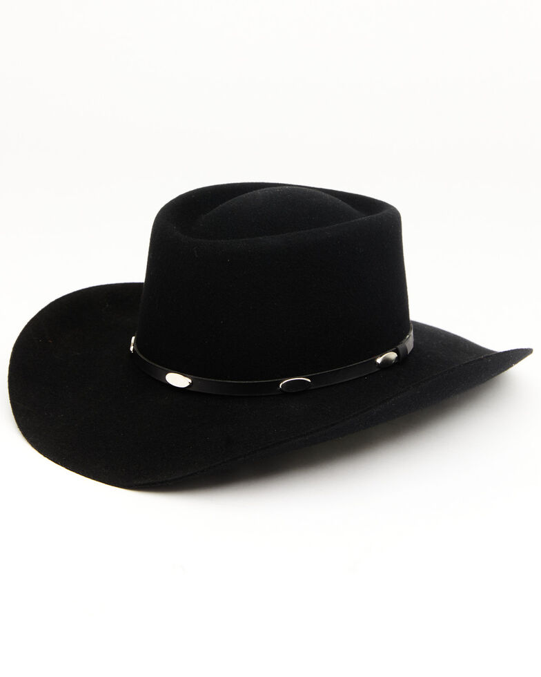 Cody James Men's 3X Black Gambler Western Wool Hat, Black, hi-res