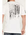 Image #4 - Grunt Style Men's 1776 Flag Short Sleeve Graphic T-Shirt, White, hi-res