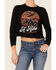 Image #2 - Shyanne Women's Take A Hike Graphic Thermal Long Sleeve Shirt, Black, hi-res