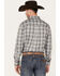 Image #4 - Cody James Men's Tall Pour Long Sleeve Plaid Print Button-Down Stretch Western Shirt, Grey, hi-res