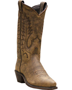 Abilene Boots Women's Covered Wagon Western Boots - Snip Toe, Beige, hi-res