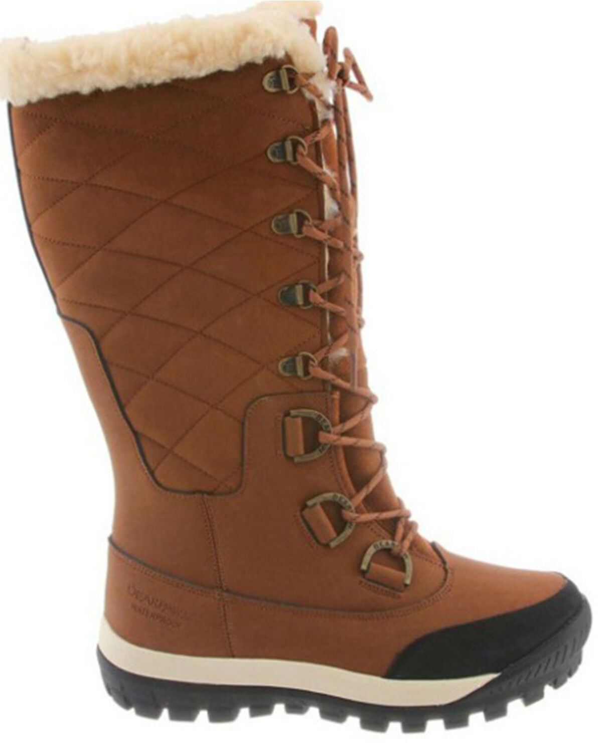 Image #2 - Bearpaw Women's Isabella 12" Waterproof Lace-Up Boots - Round Toe, Brown, hi-res