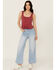 Image #1 - Rolla's Women's Boot Barn Exclusive Bluebird Light Wash High Rise Sailor Wide Leg Stretch Denim Jeans, Light Wash, hi-res