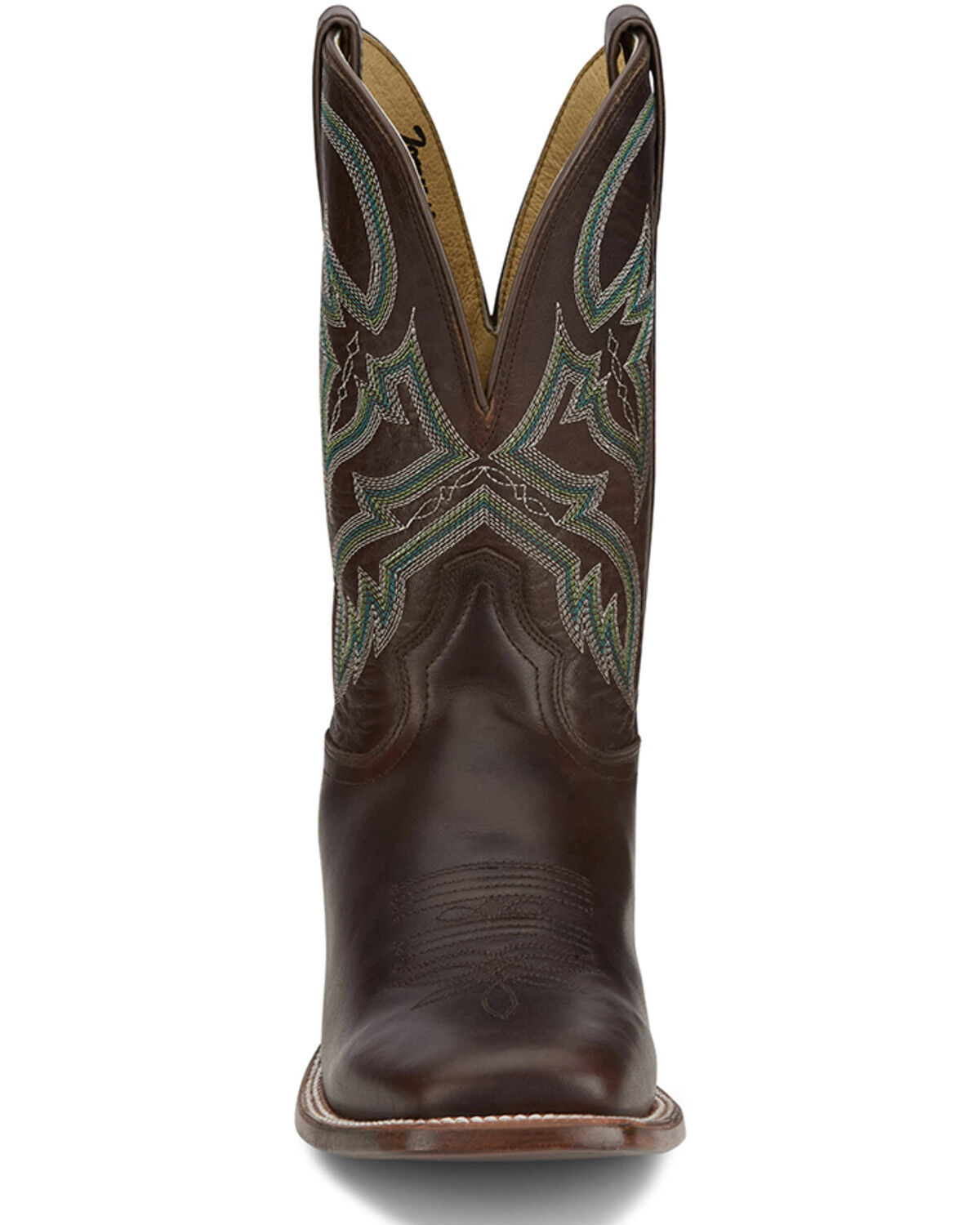 Image #4 - Tony Lama Men's Wray Western Boots - Broad Square Toe, Brown, hi-res