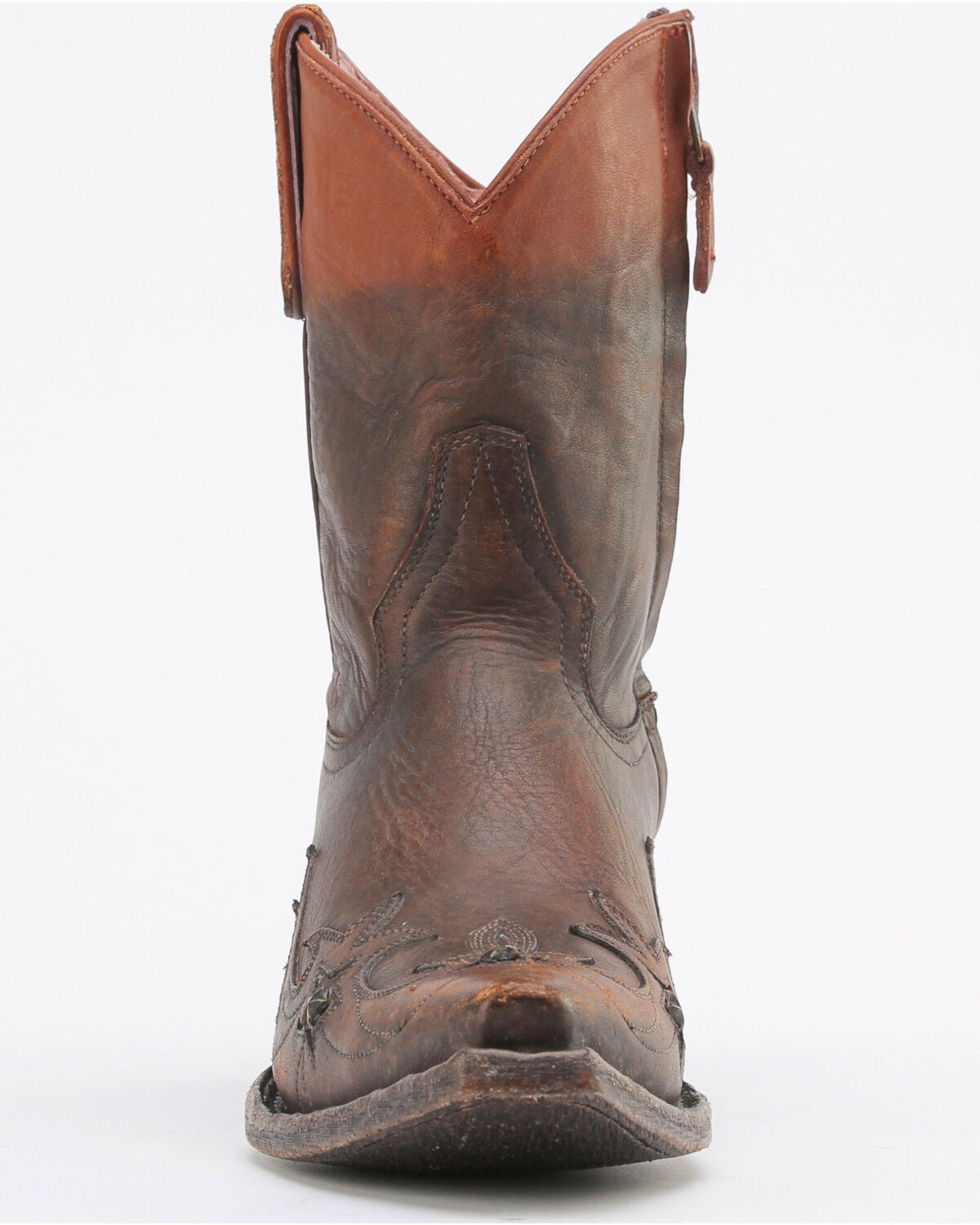 Image #4 - Miss Macie Women's Brown Weatherford Boots - Snip Toe, , hi-res