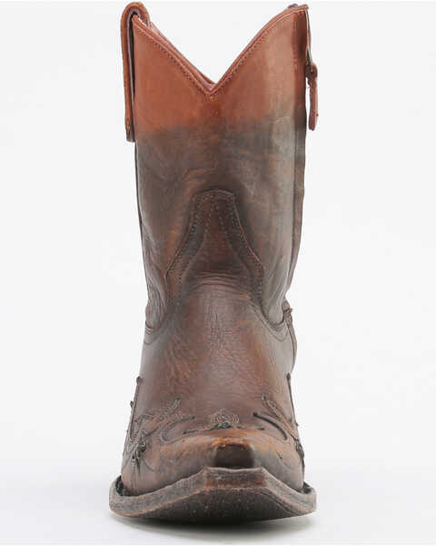 Image #4 - Miss Macie Women's Brown Weatherford Boots - Snip Toe , Brown, hi-res