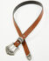 Image #2 - Shyanne Women's Teagan Skinny 3-Piece Buckle Belt, Brown, hi-res