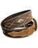 G-Bar-D Men's Brown Diamond Concho Leather Belt , Brown, hi-res
