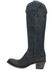 Image #3 - Lane Women's Plane Jane Western Tall Boots - Round Toe, Navy, hi-res