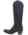 Image #3 - Lane Women's Plane Jane Western Tall Boots - Pointed Toe, Navy, hi-res