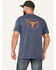 Image #1 - Brixton Men's Boswell Short Sleeve Graphic T-Shirt, Navy, hi-res