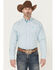Image #1 - Cinch Men's Striped Long Sleeve Button-Down Stretch Western Shirt, White, hi-res