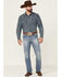 Image #1 - Cody James Men's Buckskin Light Wash Slim Straight Stretch Denim Jeans , Blue, hi-res