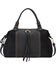 Image #1 - American West Cow Town Large Convertible Zip Top Satchel , Black, hi-res