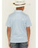 Image #4 - Rock & Roll Denim Boys' Geo Print Short Sleeve Button-Down Polo, Blue, hi-res