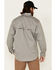 Image #4 - Ariat Men's FR Solid Vent Long Sleeve Button Down Work Shirt, Silver, hi-res