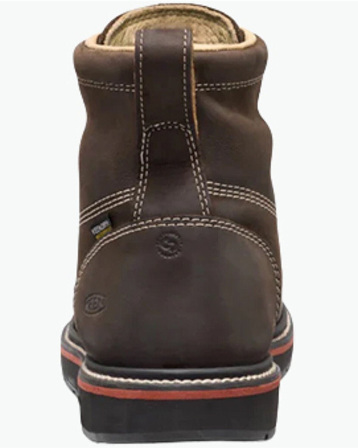 Image #3 - Keen Men's 6" Liberty Waterproof Work Boots - Carbon Toe, Black/brown, hi-res